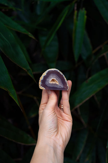 Blue Lace Agate Cave with Druzy